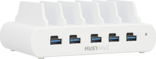 Musthavz - 5 x USB-C and 5 x USB-A Family Charging Station 150W - Wit