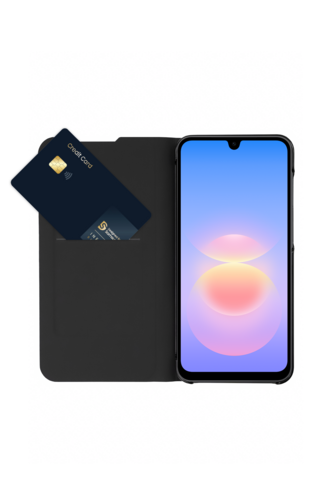 Samsung Wallet Flip Case - Noir - Samsung Galaxy A18 4G/5G