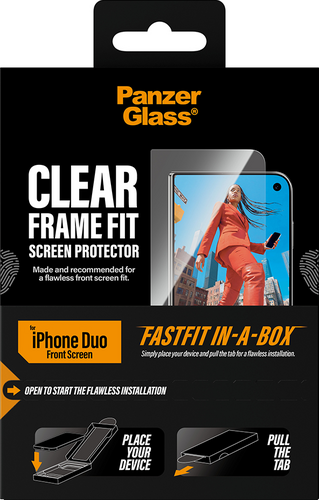 PanzerGlass Sub Screen Protector UWF Fastfit in-a-box - Clear - iPhone Duo