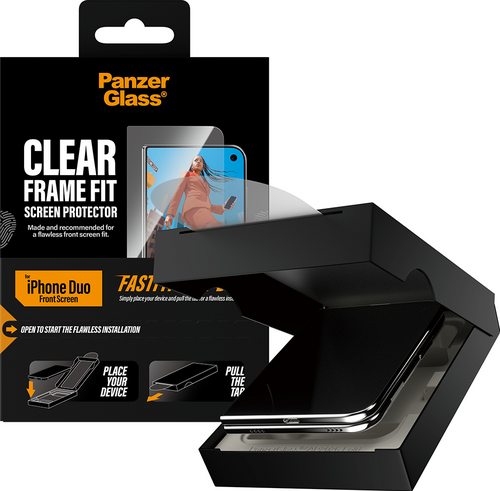 PanzerGlass Sub Screen Protector UWF Fastfit in-a-box - Clear - iPhone Duo