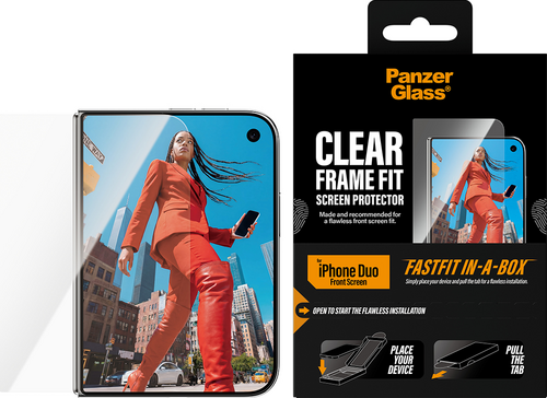 PanzerGlass Sub Screen Protector UWF Fastfit in-a-box - Clear - iPhone Duo
