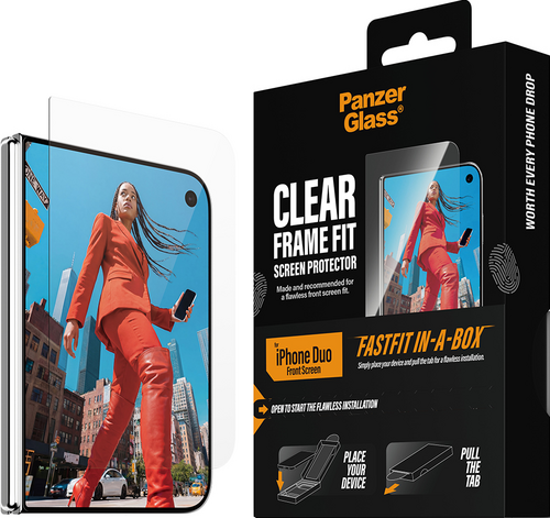 PanzerGlass Sub Screen Protector UWF Fastfit in-a-box - Clear - iPhone Duo