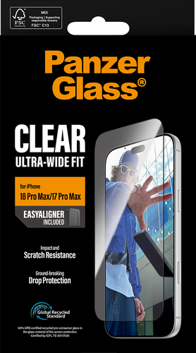 PanzerGlass Screen Pro Ultra-Wide Fit - Clear - iPhone 18 Pro Max/17 Pro Max