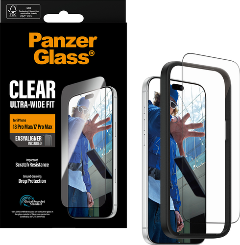 PanzerGlass Screen Pro Ultra-Wide Fit - Clear - iPhone 18 Pro Max/17 Pro Max