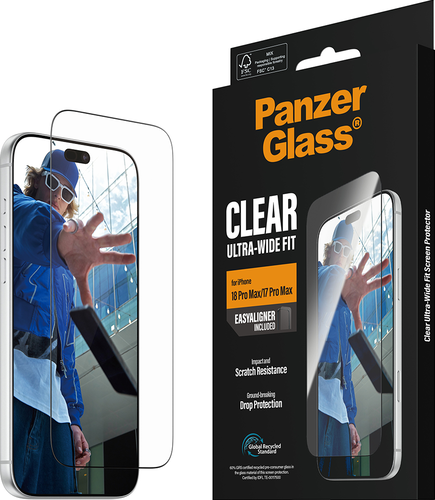 PanzerGlass Screen Pro Ultra-Wide Fit - Clear - iPhone 18 Pro Max/17 Pro Max