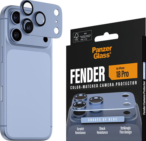 PanzerGlass FENDER Camera Protector - Blue - iPhone 18 Pro