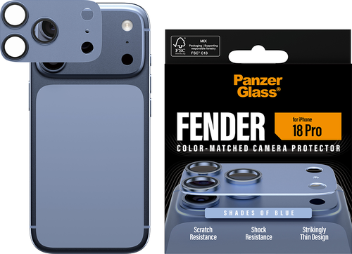 PanzerGlass FENDER Camera Protector - Blue - iPhone 18 Pro