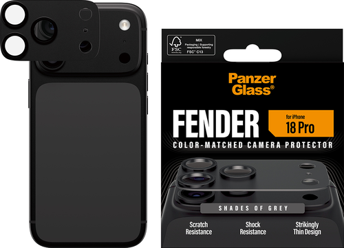 PanzerGlass FENDER Camera Protector - Grey - iPhone 18 Pro