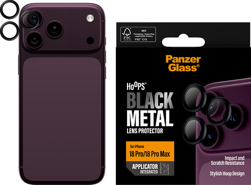 PanzerGlass Hoops Lens Protector - Zwart - iPhone 18 Pro/18 Pro Max