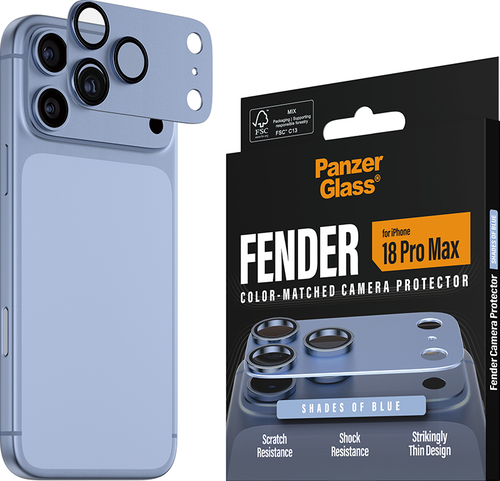 PanzerGlass FENDER Camera Protector - Blue - iPhone 18 Pro Max