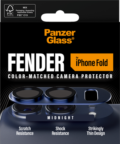 PanzerGlass FENDER Camera Protector - Dark Blue - iPhone Fold