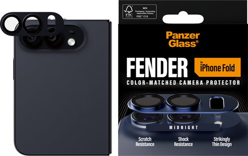 PanzerGlass FENDER Camera Protector - Dark Blue - iPhone Fold