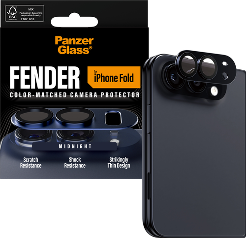 PanzerGlass FENDER Camera Protector - Dark Blue - iPhone Fold
