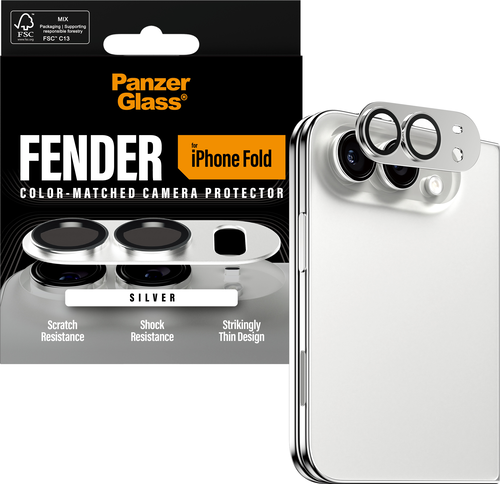 PanzerGlass FENDER Camera Protector - Wit - iPhone Fold