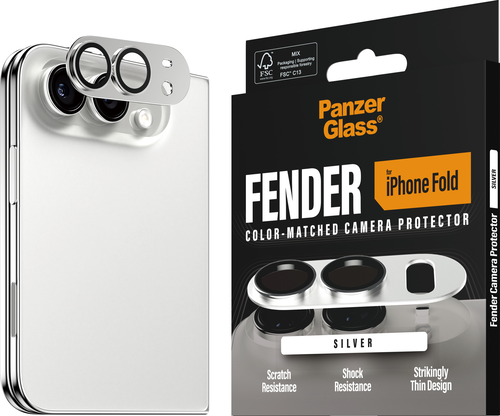 PanzerGlass FENDER Camera Protector - Wit - iPhone Fold