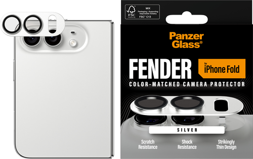 PanzerGlass FENDER Camera Protector - Wit - iPhone Fold