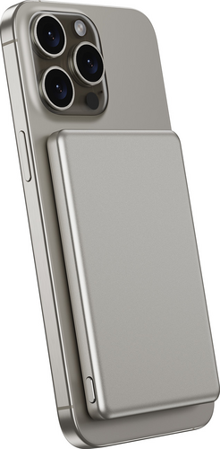 Valenta Powerbank MagSafe Ultra Slim 5.000 mAh - Titanium Natural