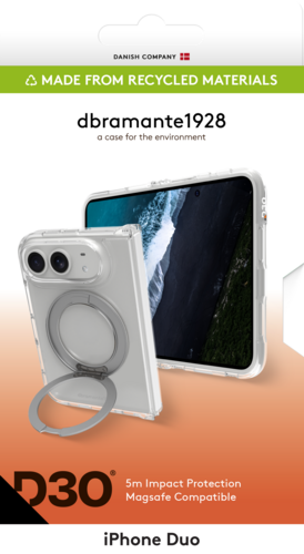 Dbramante Iceland Ultra D30 Kickstand - Iphone DUO - Clear
