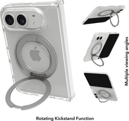 Dbramante Iceland Ultra D30 Kickstand - Iphone DUO - Clear
