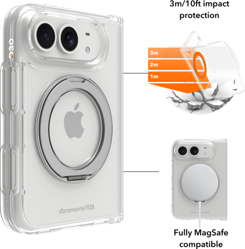 Dbramante Iceland Ultra D30 Kickstand - Iphone DUO - Clear
