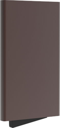 Valenta Cardprotector Aluminium Magsafe Plus - Donkerbruin