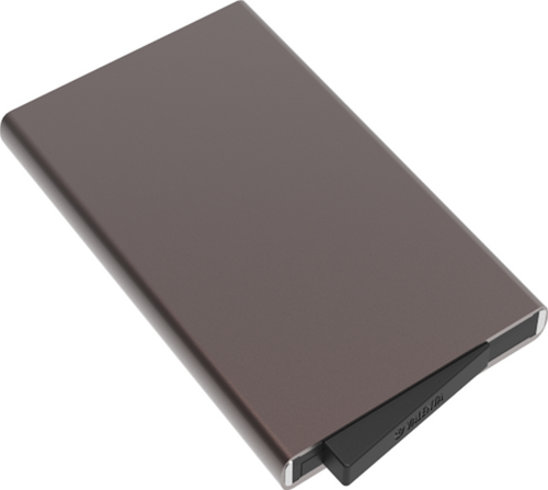 Valenta Cardprotector Aluminium Magsafe Plus - Donkerbruin