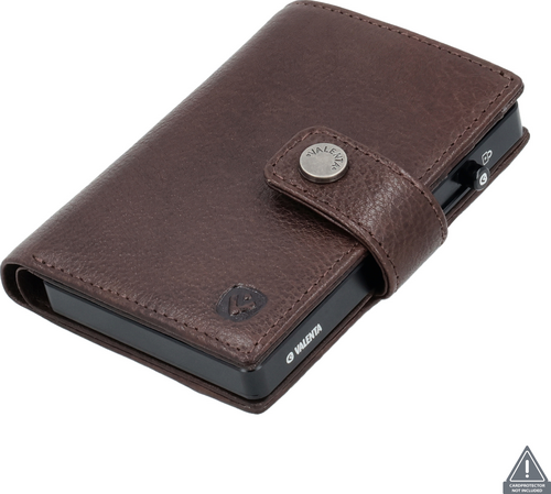 Valenta Card Wallet Leather MagSafe Luxe - Chocolate
