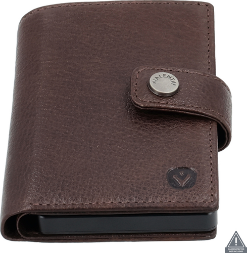 Valenta Card Wallet Leather MagSafe Luxe - Chocolate